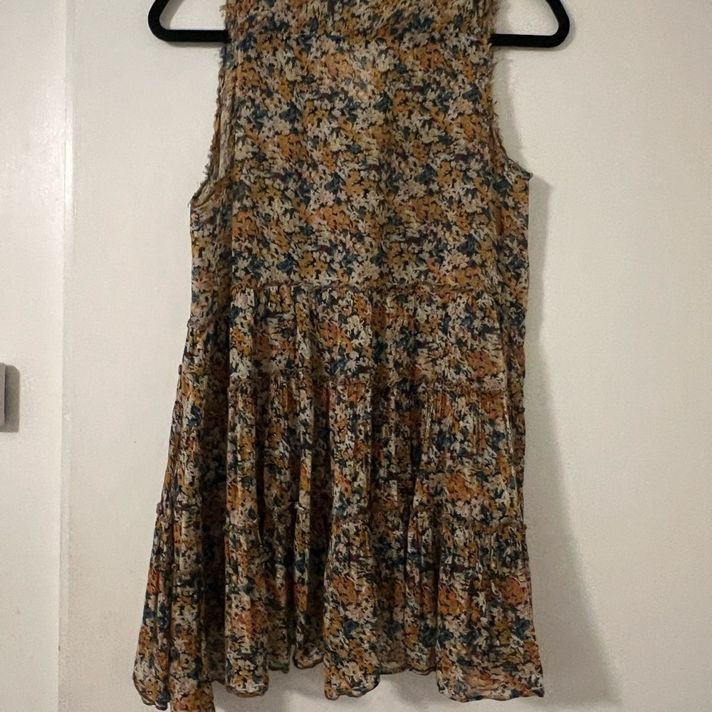 Free People Floral Sleeveless Blouse size XS (N116) - Picture 6 of 9